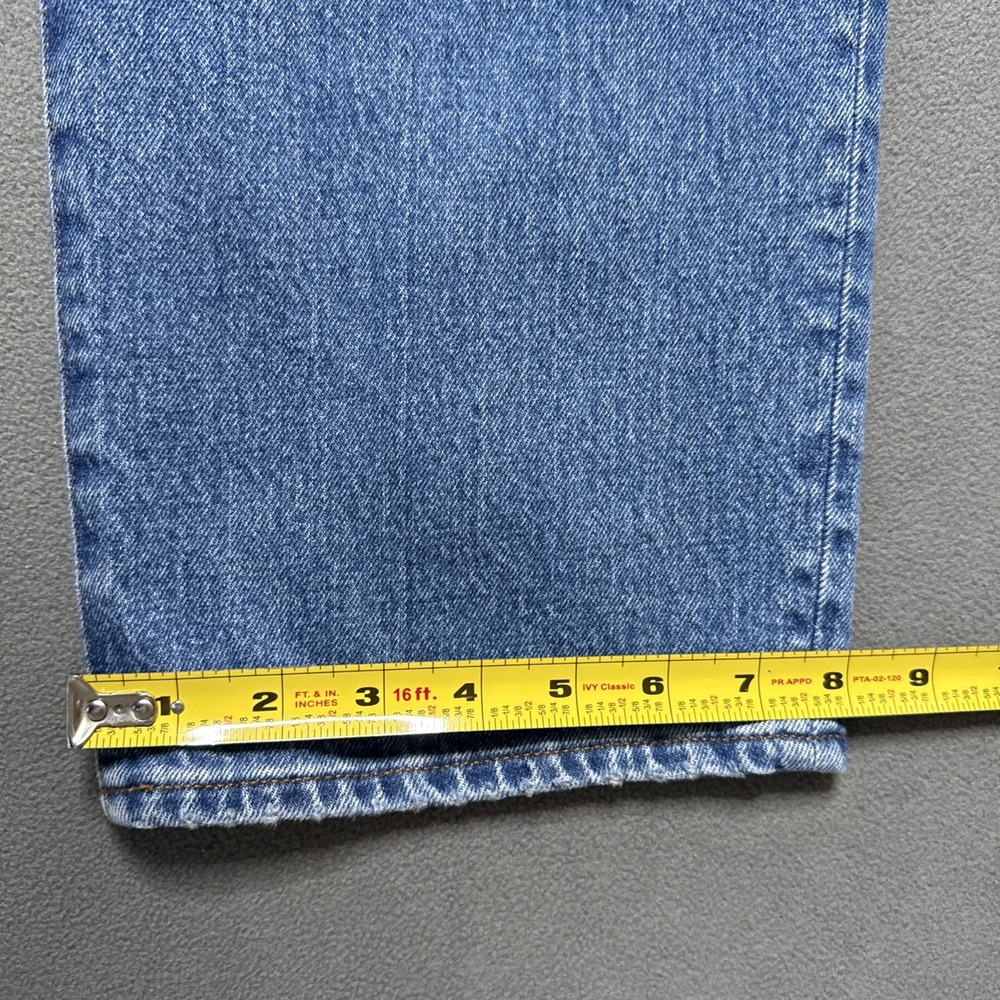 Madewell Jeans Womens 30 Blue Curvy 90s Straight Crop High Rise NQ204 - Picture 10 of 11